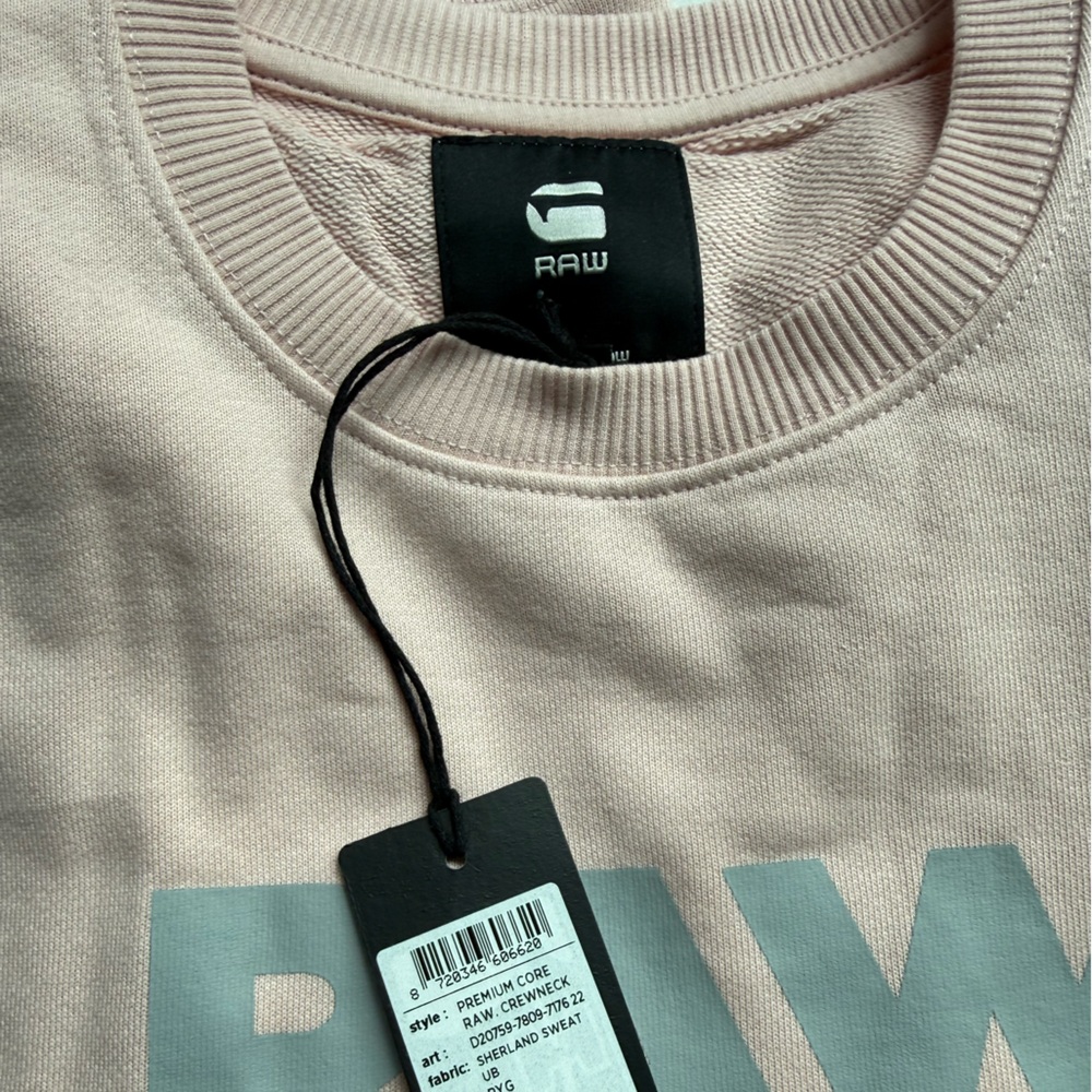 G-Star Light Pink Crew Neck Sweater - Picture 6 of 7